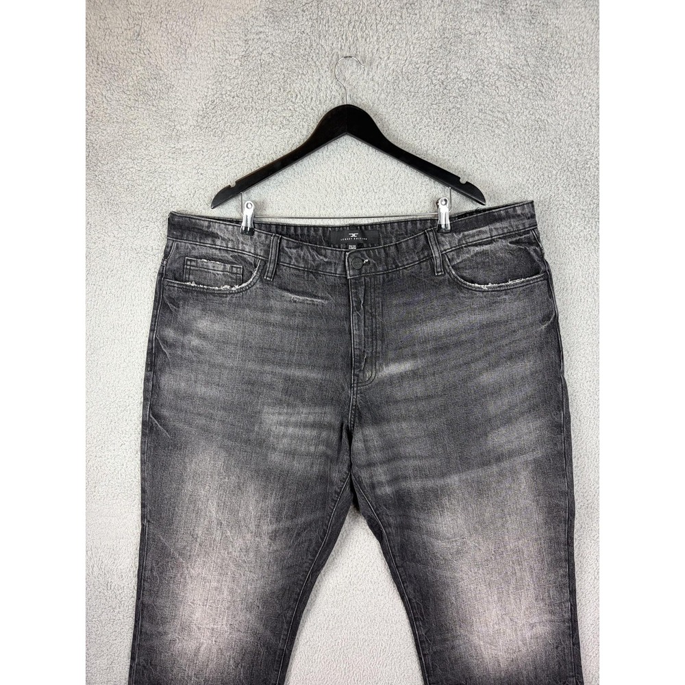 Jordan Craig Aaron Jeans Mens 44x34 Gray Charcoal Wash Regular Tapered Denim Men